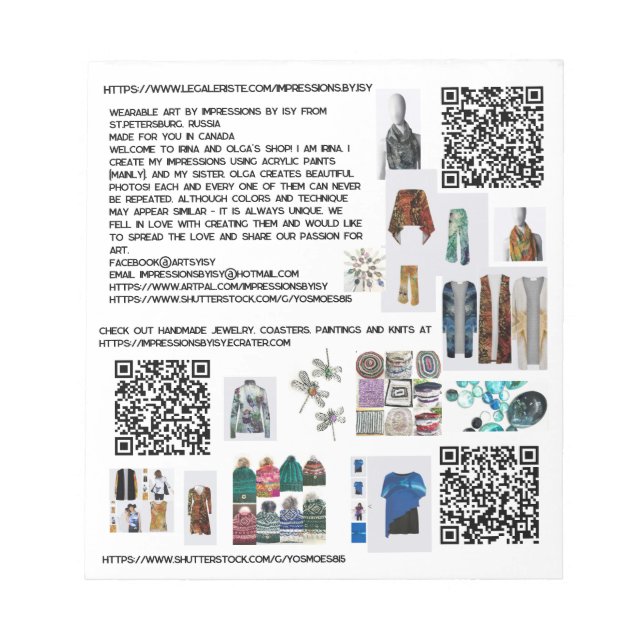 Bloco De Notas Promovendo Impressões por Notepad ISY (Frente)