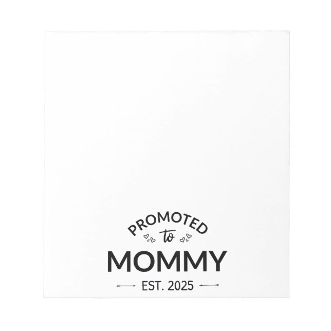 Bloco De Notas Promovida a Mamãe Est. 2025 II (Frente)