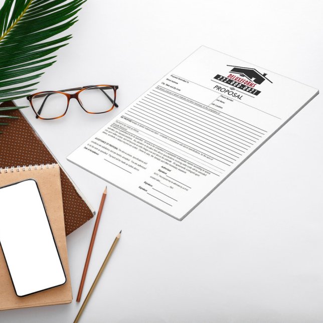 Bloco De Notas Proposta de Telhado Negro (Criador carregado)