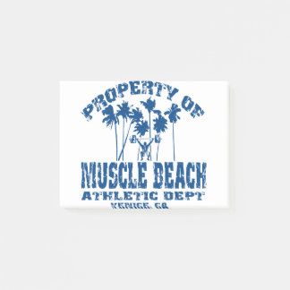 Bloco De Notas Propriedade da praia muscular