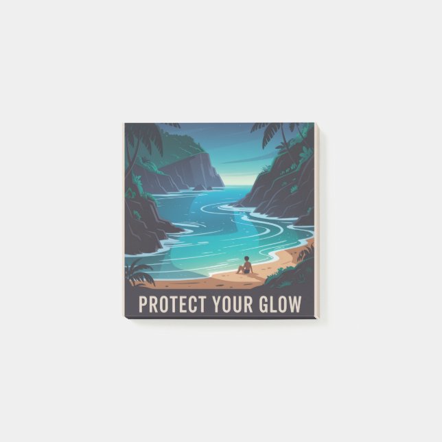 Bloco De Notas Protect Your Glow (Frente)