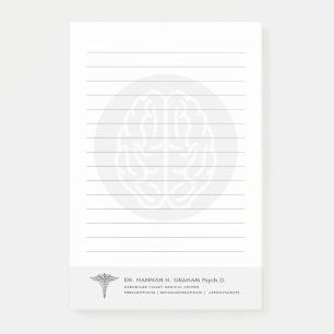 Bloco De Notas Psiquiatra Psicólogo Personalizável Vinculado