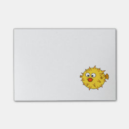 Bloco De Notas Pufferfish amarelos