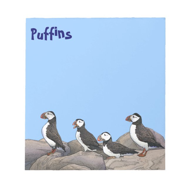 Bloco De Notas Puffins Atlântico (Frente)