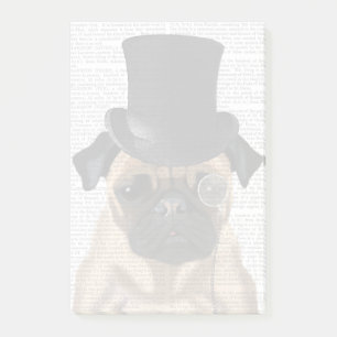 Bloco De Notas Pug, Formal Hound e Chapéu