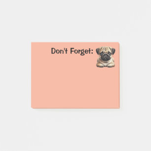 Bloco De Notas Pug Puppy