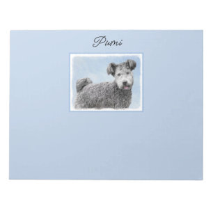Bloco De Notas Pumi Painting - Notepad De Arte De Cachorro Origin