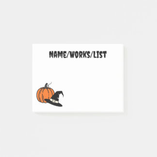 Bloco De Notas Pumpkin and Pilgrim Hat Fall