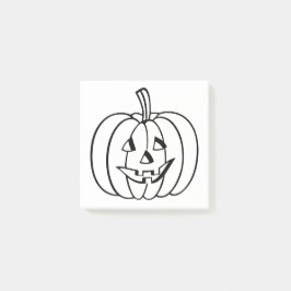 Bloco De Notas Pumpkin De Jack O-Lanterna De Halloween