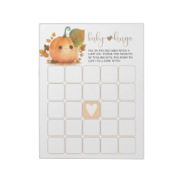 Bloco De Notas Pumpkin Fall Baby Bingo