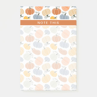 Bloco De Notas Pumpkin Gourd Padrão Colorido