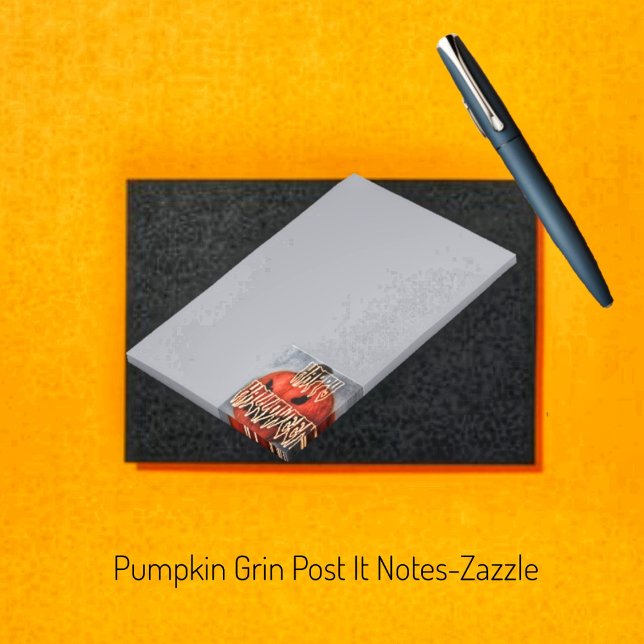 Bloco De Notas Pumpkin Grin (Criador carregado)