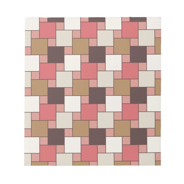 Bloco De Notas Pumpkin Spice Weave Patterno (Frente)