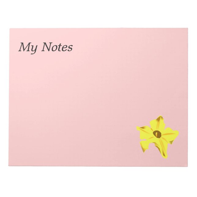 Bloco De Notas Pumpkinflower (Frente)