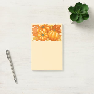 Bloco De Notas Pumpkins Patterno do Halloween em Fall Season