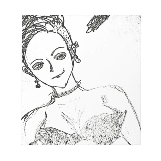 Bloco De Notas punk Girl...eu sou apenas uma garota americana ido (Frente)