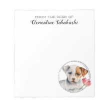 Puppy Dog Watercolor Art Personalizado