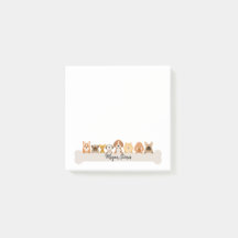 Puppy Posta Notas Um Notepad Cogy Bonito