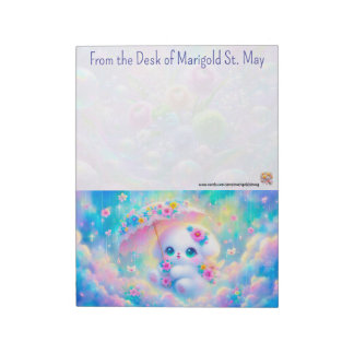 Bloco De Notas Puppy with Umbrella Notepad