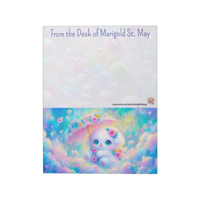 Bloco De Notas Puppy with Umbrella Notepad (Invertido)