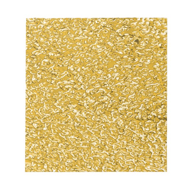 Bloco De Notas PURE GOLD Splatter Pattern + your text (Frente)