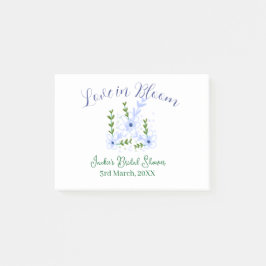 Bloco De Notas Purple boho love in Bloom bridal shower name retro