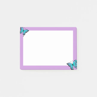 Bloco De Notas Purple &butterfly sticky notes