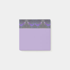 Bloco De Notas Purple Floral Garden