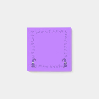 Bloco De Notas Purple Gnomes with Mushrooms
