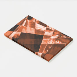 Bloco De Notas Quadrado e retângulos castanho avermelhado castanh