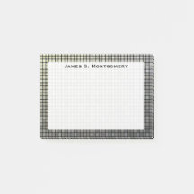 Quadrados Metálicos de Grunge Pequeno e Monograma