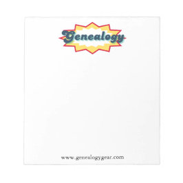 Bloco De Notas Quadrinhos de Genealogia Pop