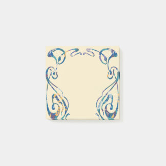 Bloco De Notas Quadro artístico floral nouveau