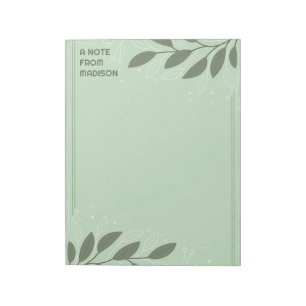 Bloco De Notas Quadro de Folheto de Nome Personalizado