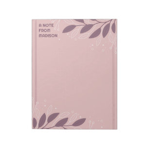 Bloco De Notas Quadro de Folheto de Nome Personalizado