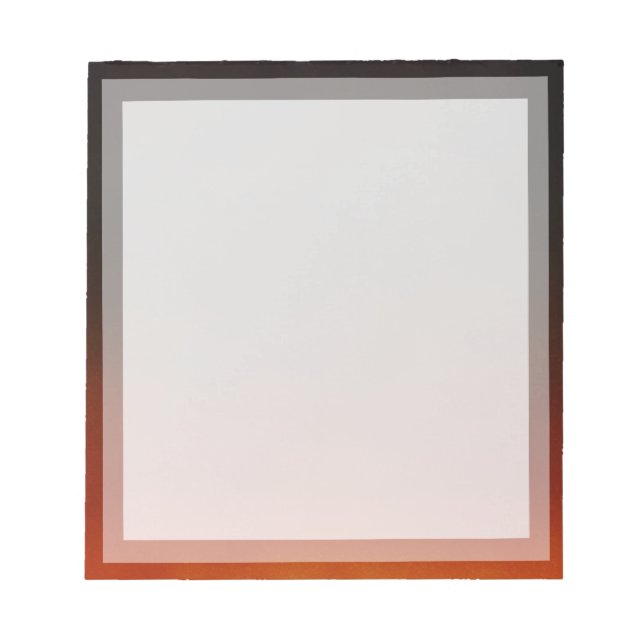 Bloco De Notas Quadro de Fotografia de Placa Solar Laranja Simple (Frente)