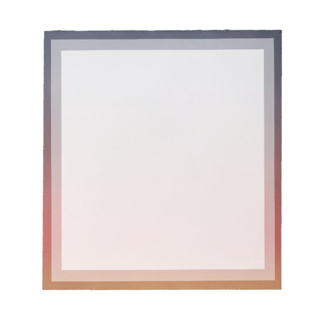 Bloco De Notas Quadro de Fotografia de Placa Solar Laranja Simple (Frente)