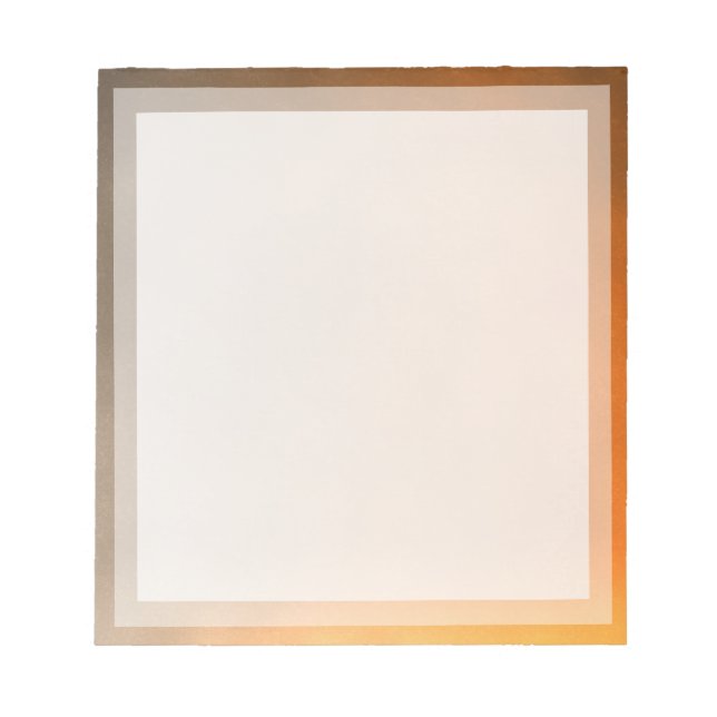Bloco De Notas Quadro de Fotografia de Placa Solar Laranja Simple (Frente)