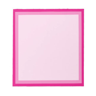 Bloco De Notas Quadro de Fotografia do Pink Classic Boarder