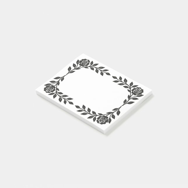 Bloco De Notas Quadro de rosas (Inclinado)