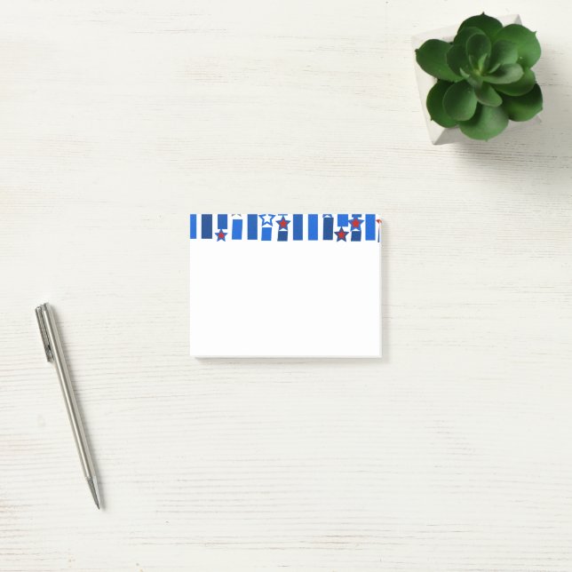 Bloco De Notas Quarto de julho Estrelas e Stripes (Escritótio)