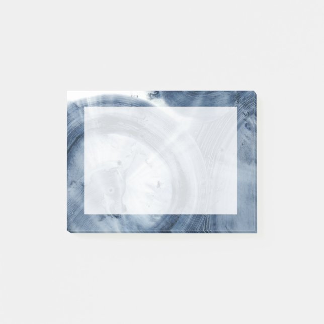 Bloco De Notas Quasares - Círculos Azuis Tinta (Frente)