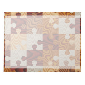 Bloco De Notas Quebra-cabeça de serra de madeira