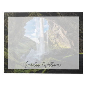 Bloco De Notas Quedas Cascata islandesa