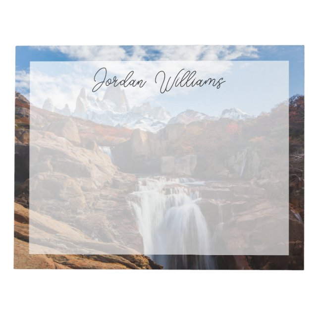 Bloco De Notas Quedas | Fitz Roy Mountain, Argentina (Frente)