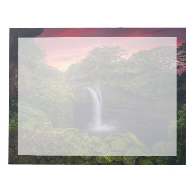 Bloco De Notas Quedas | Rainbow Falls, Hilo, Havaí (Frente)