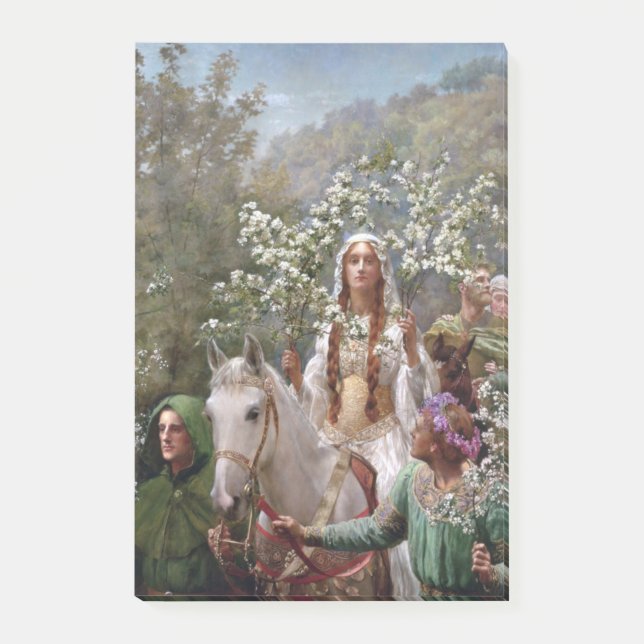 Bloco De Notas Queen Guinevere's Maying (by John Collier) (Frente)