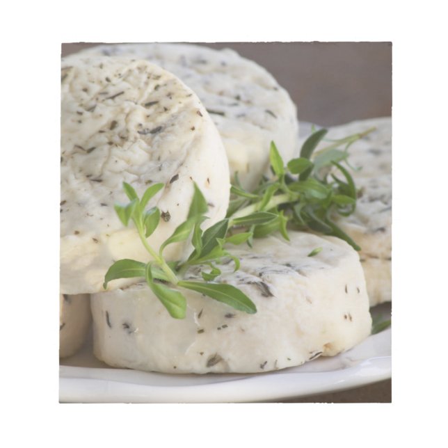 Bloco De Notas Queijo de cabra francês - chevre - com ervas em um (Frente)