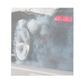 Bloco De Notas Queimada de carro preto