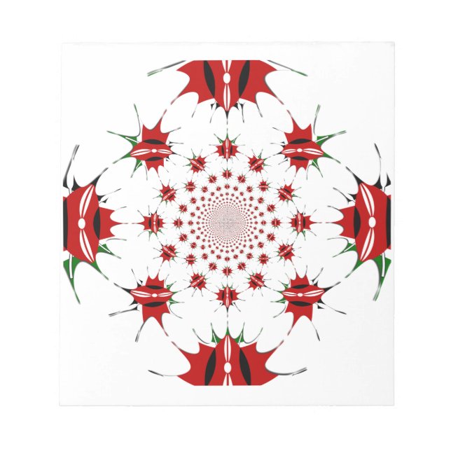 Bloco De Notas Quênia Mágico: Kaleidoscope 🇰 identidade cultural (Frente)